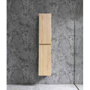 Sanotechnik Bad-Hängeschrank Corbo, 150x30x30 cm, braun. Hängender Badezimmerschrank mit zwei Türen.
