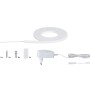 Paulmann MaxLED Flow Basis-Set, 1,5m LED-Streifen mit Zubehör wie Netzteil, Halteclips, Schrauben und Dübel.