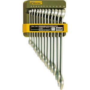 Proxxon Ring-Maulschlüsselsatz, 12-teilig (6-19 mm) im Halter. Schlüssel & Abzieher.