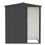 Tepro Metallgerätehaus Flex Shed Small in Anthrazit mit Schiebetür.