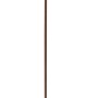 Rostfarbener Gartenstecker Schnecke, 115 cm hoch, zur Dekoration von Beeten und Pflanzkübeln.