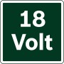 Symbolbild: 18 Volt Kennzeichnung für Bosch Akkuschrauber UniversalImpact 18