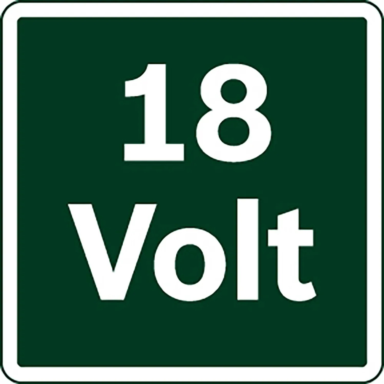 Symbolbild: 18 Volt Kennzeichnung für Bosch Akkuschrauber UniversalImpact 18