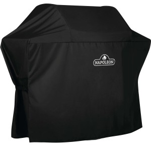 Schwarze Napoleon Abdeckhaube für Gasgrill Legend 365 & 425, schützt vor Wind und Wetter.