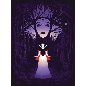 Komar Wandbild Disney Snow White Evil Queen 30 cm x 40 cm Lila