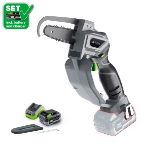 LUX Akku-Astsäge A-EAS-20/156 Set mit Akku und Ladegerät.