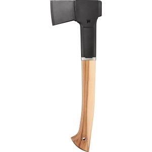 Fiskars Universalaxt Norden N10 mit Hickory-Holz Griff und Stahlklinge.