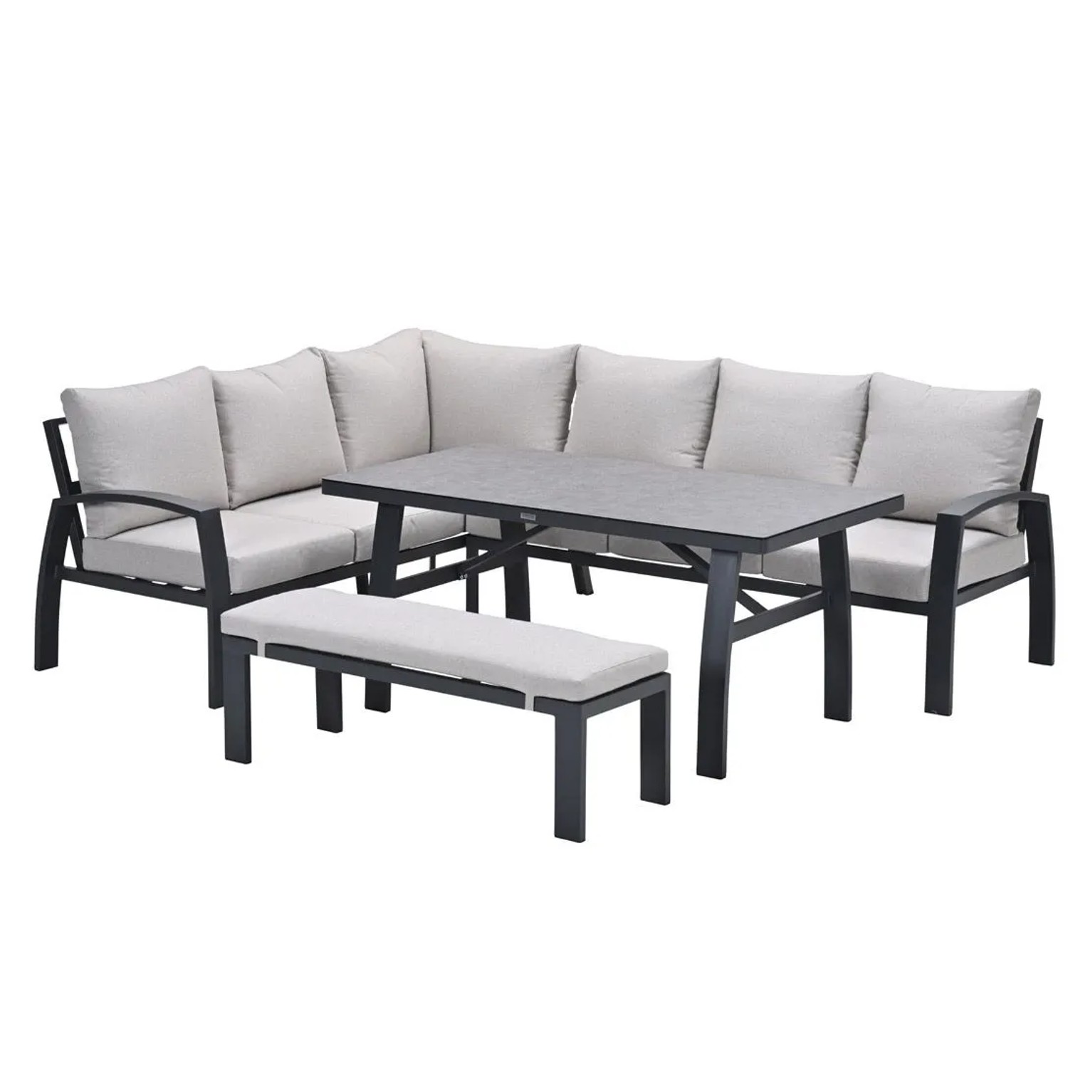 Vasano 4-teilig, Premium Dining Ecklounge Set, Gartenmöbelsetㅤ_2