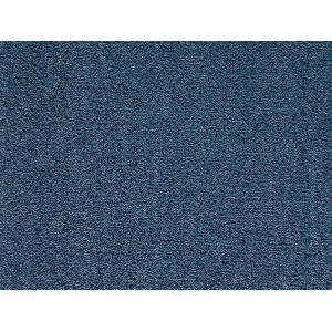 Dunkelblauer Teppichboden Verona als Meterware, 500 cm breit.