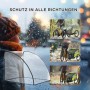 Transparenter HOMCOM Regenschutz für Fahrradanhänger. Schützt Kinder vor Regen, Schnee & Wind. Wetterfester Überzug.