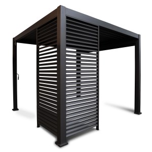 Leco Wand 123 cm Zur Lamellenpergola Deluxe Anthrazit