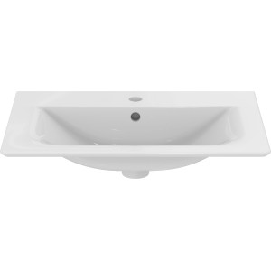 Ideal Standard Connect Air Möbelwaschtisch, 64x46 cm, weiß, mit Hahnloch und Überlauf.