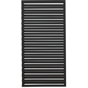 Plus Holz Sichtschutzzaun Osaka Nadelholz Schwarz 90 cm x 180 cm