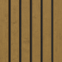 Denpanels Akustikpaneel Eiche Braun, foliert, 240x60 cm, zur Schallabsorption in Innenräumen.