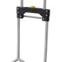 Zusammenklappbare Transport- und Sackkarre mit Aluminium-Ladeschaufel, max. 70 kg Tragkraft.