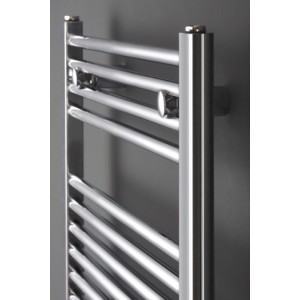 Ximax Badheizkörper C1, gerade, Chrom, 916x450mm, 230W. Handtuchwärmer für Bad und Heizung.
