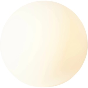 Weiße Brilliant Garten-Pollerleuchte Garden, Ø 30cm, für Außenbereiche.