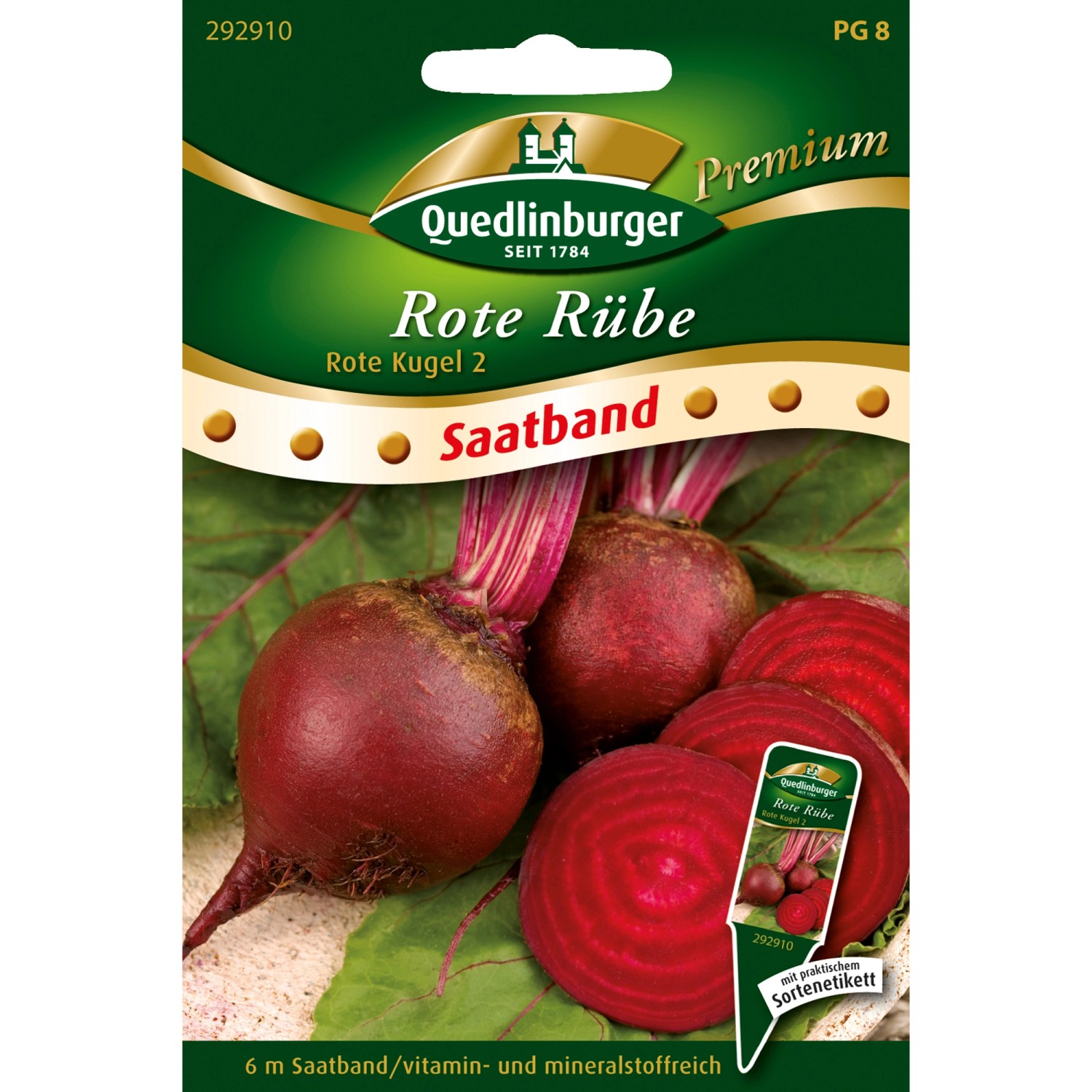 Quedlinburger Rote Beete "Rote Kugel 2" Saatband kaufen bei OBI