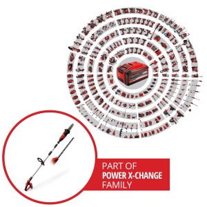 Einhell Akku-Hochentaster & Heckenschere GE-HC 18 Li T Kit mit Power X-Change Akku.