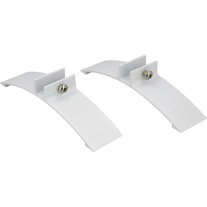 2 weiße Standfüße aus Aluminium für E2 Elektro IR-Heizpaneele Curve 18.