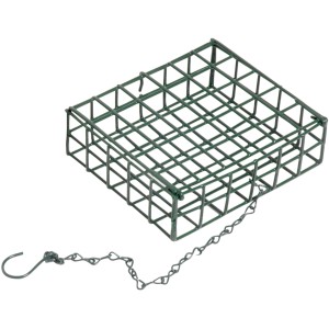 Dobar Vogelfutterspender aus Metall für Energieblöcke mit Haken zum Aufhängen.