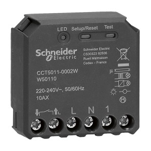 Schneider Electric Wiser Schaltaktor, Unterputz, dunkelgrau. Hausautomation für Smart Home.