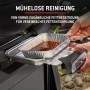 Weber Q2200N Gasgrill: Fettauffangschale zur einfachen Reinigung.