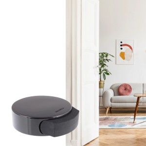 Wagner Bodentürstopper Kleben Black Deluxe, schwarz, Ø 50 mm. Türstopper für den Boden.