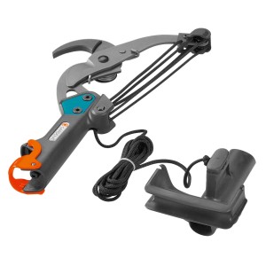 Gardena Amboss-Baumschere mit Seilzug und D-Griff für Äste bis 35mm Durchmesser.