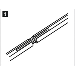 Gardinia Schienenverbinder, transparent, für 13mm Vorhangschienen zur nahtlosen Verbindung.